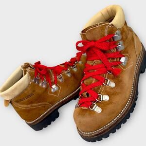 Vintage Wolverine Wilderness Leather Work Hiking Boots Heavy Duty Women 7M Brown